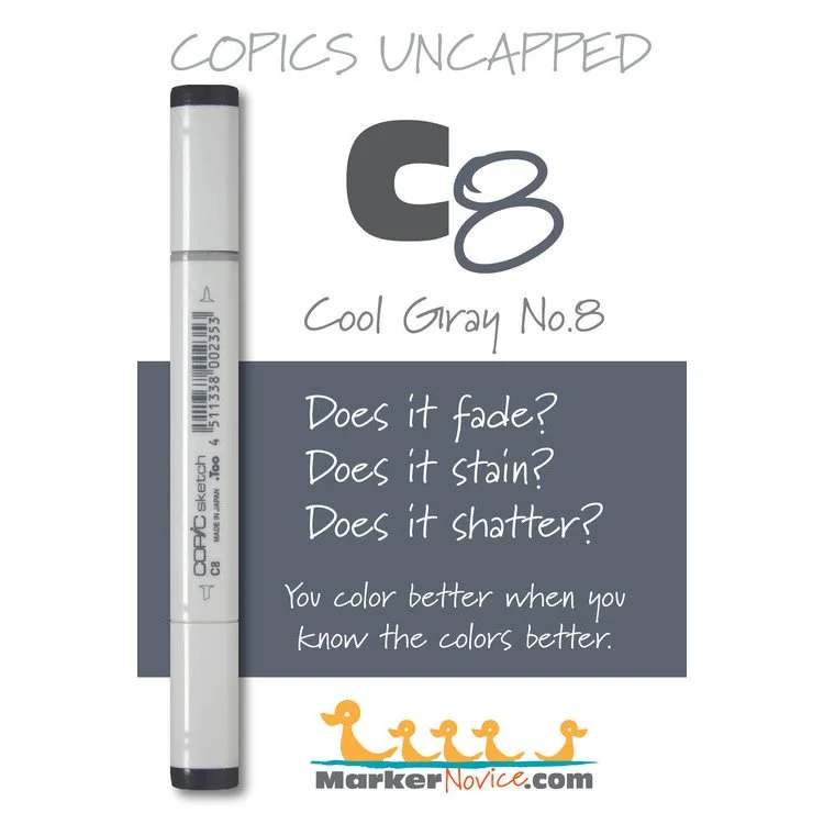 C8 - Copic Sketch Marker Cool Gray — Violeta Ink